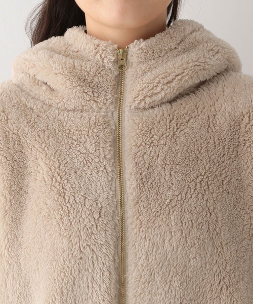 GLOBAL WORK Smile Seed Store（グローバルワーク スマイルシードストア）の「ファーボアパーカーブルゾン/135207（ブルゾン・レディース・ベージュ/モカ/ブラック・X-LARGE/LARGE/MEDIUM/SMALL）」の20枚目の写真