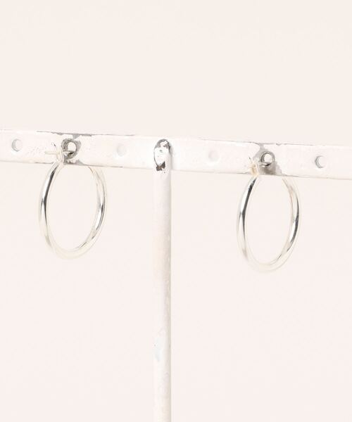 Pledge（プレッジ）の「【Pledge】Silver 925 Hoop Earrings（ピアス（両耳用）・メンズ・シルバー・FREE）」の2枚目の写真
