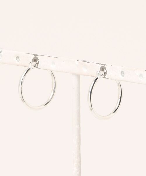 Pledge（プレッジ）の「【Pledge】Silver 925 Hoop Earrings（ピアス（両耳用）・メンズ・シルバー・FREE）」の4枚目の写真