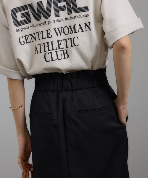 セール】ハイウエストナロースタイルアップスカート（スカート