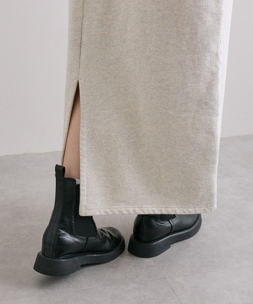 PUAL CE CIN（ピュアルセシン）の「裏起毛スウェットワンピース（ワンピース・レディース・オートミール/チャコールグレー・FREE）」の18枚目の写真