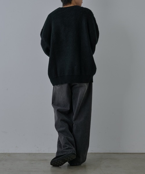 COLONY 2139（コロニートゥーワンスリーナイン）の「モヘアライクハンドライティングニット（ニット/セーター・メンズ・ブラック/グレー・MEDIUM/LARGE）」の10枚目の写真