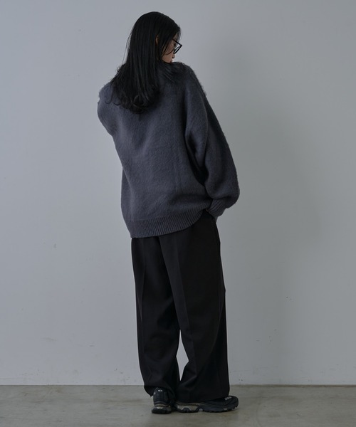 COLONY 2139（コロニートゥーワンスリーナイン）の「モヘアライクハンドライティングニット（ニット/セーター・メンズ・ブラック/グレー・MEDIUM/LARGE）」の5枚目の写真