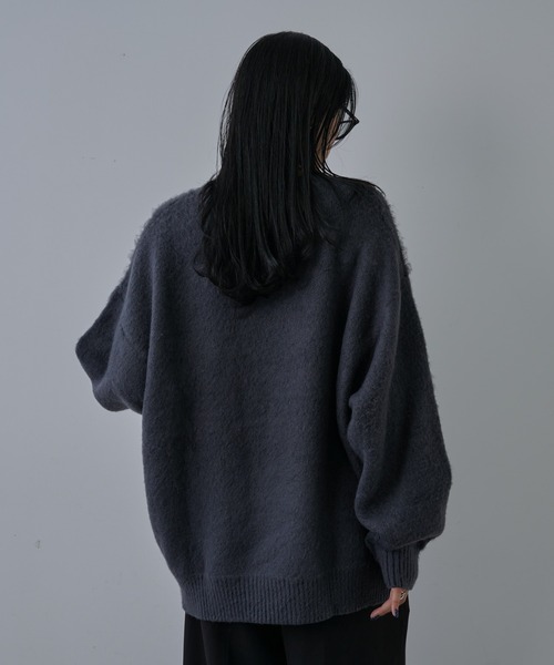 COLONY 2139（コロニートゥーワンスリーナイン）の「モヘアライクハンドライティングニット（ニット/セーター・メンズ・ブラック/グレー・MEDIUM/LARGE）」の21枚目の写真