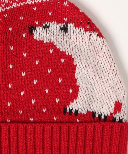 niko and...(ニコアンド)の「【あさひやま動物園応援商品】ニット帽(ニットキャップ/ビーニー・レディース・レッド/ブルー/グレー・FREE)」の15枚目の写真