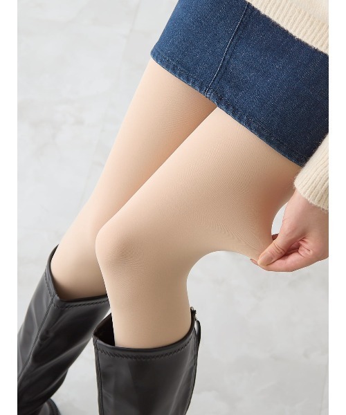 tutuanna（チュチュアンナ）の「まるで素肌のようなフェイクタイツ110デニール（タイツ/ストッキング・レディース・ブラック/ライトベージュ/ベージュ系7・M-L/L-XL）」の6枚目の写真
