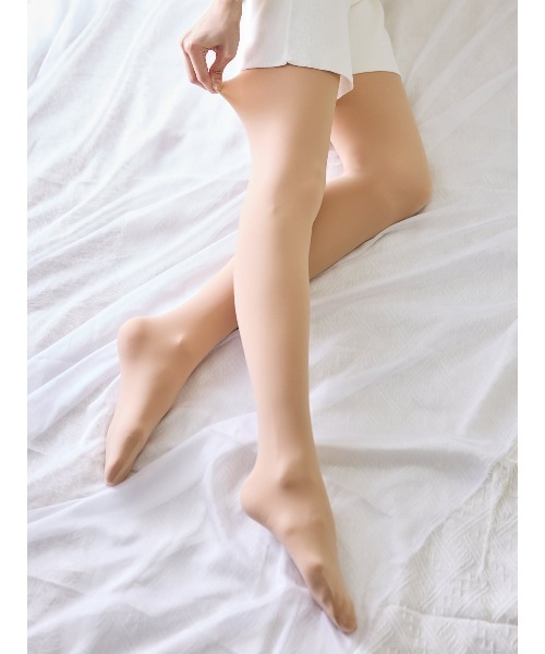 tutuanna（チュチュアンナ）の「まるで素肌のようなフェイクタイツ110デニール（タイツ/ストッキング・レディース・ブラック/ライトベージュ/ベージュ系7・M-L/L-XL）」の9枚目の写真