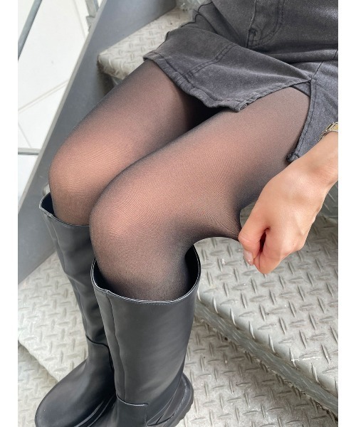 tutuanna（チュチュアンナ）の「まるで素肌のようなフェイクタイツ110デニール（タイツ/ストッキング・レディース・ブラック/ライトベージュ/ベージュ系7・M-L/L-XL）」の4枚目の写真