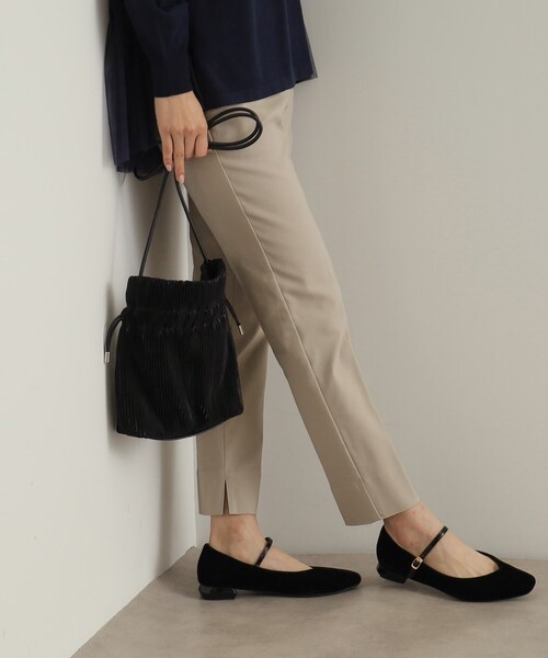 OPAQUE.CLIP（オペークドットクリップ）の「【長さ調整可能】プリーツドロストミニショルダーバッグ（ショルダーバッグ・レディース・シルバー/ブルー系6/ベージュ系6/ブラック/ピンク系9・00）」の2枚目の写真