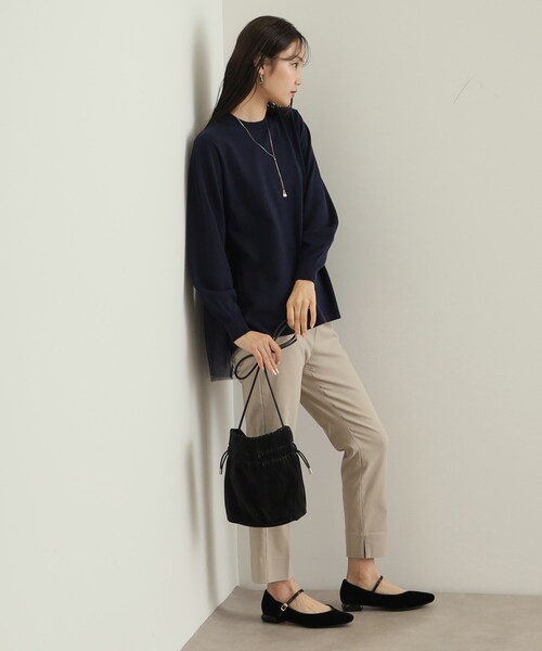 OPAQUE.CLIP（オペークドットクリップ）の「【長さ調整可能】プリーツドロストミニショルダーバッグ（ショルダーバッグ・レディース・シルバー/ブルー系6/ベージュ系6/ブラック/ピンク系9・00）」の8枚目の写真