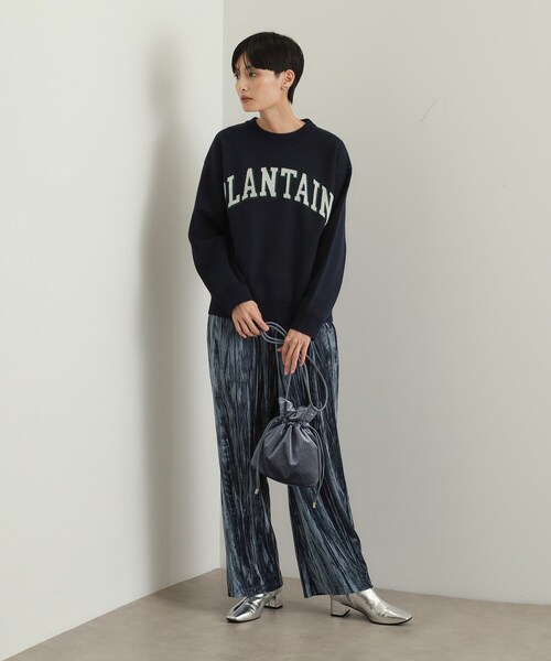 OPAQUE.CLIP（オペークドットクリップ）の「【長さ調整可能】プリーツドロストミニショルダーバッグ（ショルダーバッグ・レディース・シルバー/ブルー系6/ベージュ系6/ブラック/ピンク系9・00）」の12枚目の写真