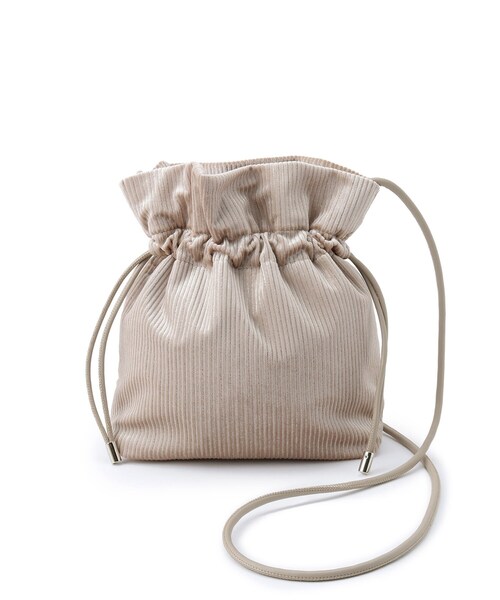 OPAQUE.CLIP（オペークドットクリップ）の「【長さ調整可能】プリーツドロストミニショルダーバッグ（ショルダーバッグ・レディース・シルバー/ブルー系6/ベージュ系6/ブラック/ピンク系9・00）」の18枚目の写真