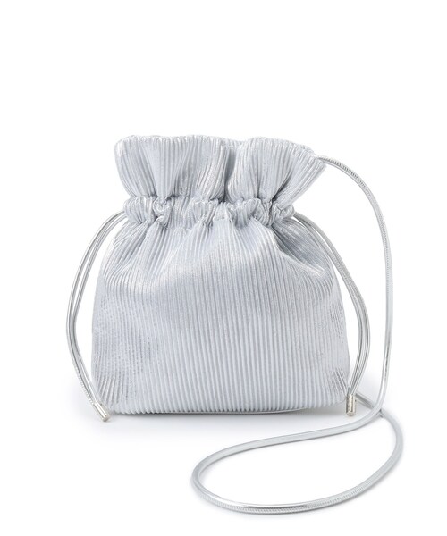 OPAQUE.CLIP（オペークドットクリップ）の「【長さ調整可能】プリーツドロストミニショルダーバッグ（ショルダーバッグ・レディース・シルバー/ブルー系6/ベージュ系6/ブラック/ピンク系9・00）」の21枚目の写真