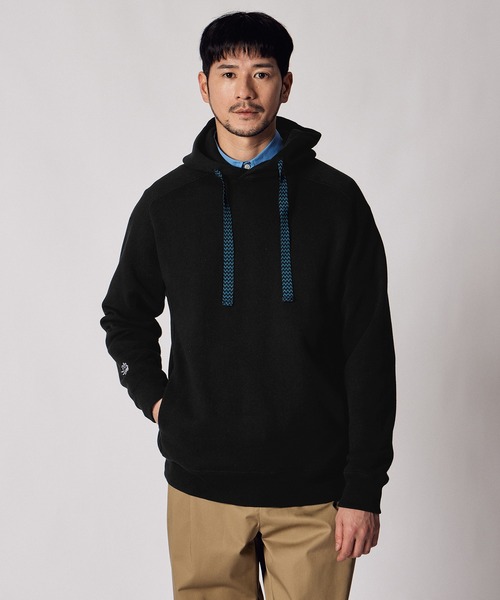 LANVIN en Bleu（ランバンオンブルー）の「【LANVIN en Bleu ESSENTIAL】HARLAY / バックプリント ”マルグリット” フーディ（パーカー・メンズ・ネイビー/アイボリー/ブラック・SMALL/MEDIUM/LARGE/X-LARGE/XX-LARGE）」の9枚目の写真