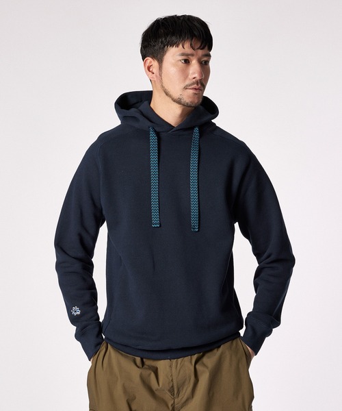 LANVIN en Bleu（ランバンオンブルー）の「【LANVIN en Bleu ESSENTIAL】HARLAY / バックプリント ”マルグリット” フーディ（パーカー・メンズ・ネイビー/アイボリー/ブラック・SMALL/MEDIUM/LARGE/X-LARGE/XX-LARGE）」の10枚目の写真