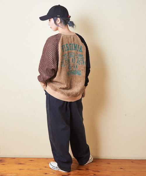 CUBE SUGAR（キューブシュガー）の「ストレッチデニム裏起毛バルーンパンツ（デニムパンツ・レディース・ブラック/インディゴブルー/マルチ/ワンウォッシュ・M）」の8枚目の写真