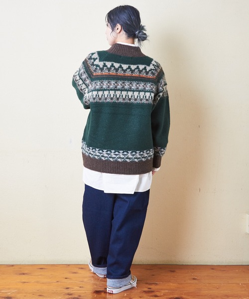 CUBE SUGAR（キューブシュガー）の「ストレッチデニム裏起毛バルーンパンツ（デニムパンツ・レディース・ブラック/インディゴブルー/マルチ/ワンウォッシュ・M）」の12枚目の写真