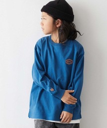 devirock（デビロック）の「綿100% お洗濯してもよれにくい ビッグシルエット袖リブ ワンポイント刺繍 アソート 長袖Tシャツ（Tシャツ/カットソー）」