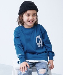 devirock | 綿100% お洗濯してもよれにくい ビッグシルエット袖リブ ワンポイント刺繍 アソート 長袖Tシャツ(Tシャツ/カットソー)