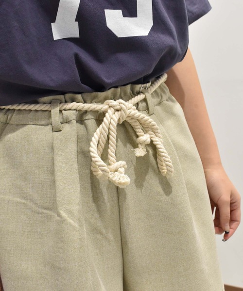 ムラサキスポーツ（ムラサキスポーツ）の「RIKKA FEMME/リッカファム ロープベルト付きショートパンツ RF25SS26（その他パンツ・レディース・カーキ/ベージュ・S/M/M/L）」の10枚目の写真