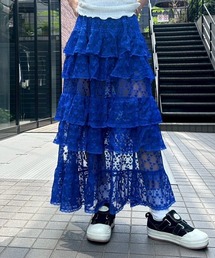 HEART TIERED LACY スカート
