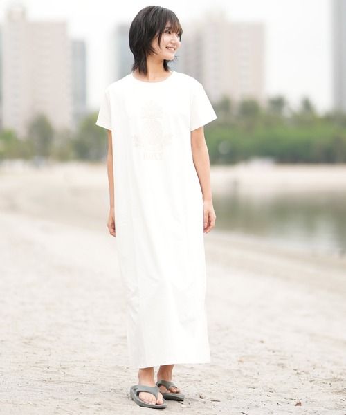 ROXY/ロキシー Tシャツワンピース UVケア 水陸両用 RLY252621T（水着