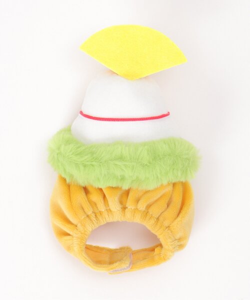 LBC(エルビーシー)の「PLUFFY かぶりもの 鏡餅(クッション/クッションカバー・レディース・ベージュ・FREE)」の2枚目の写真