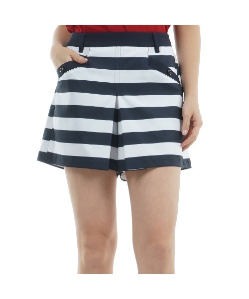TOMMY HILFIGER GOLF（トミー ヒルフィガー ゴルフ）の「ﾎﾞｯｸｽﾌﾟﾘｰﾂ ﾏﾘﾝｷｭﾛｯﾄ（その他パンツ・レディース・マルチ/ホワイト/ネイビー・L/M/S/LL）」の3枚目の写真