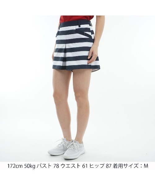 TOMMY HILFIGER GOLF（トミー ヒルフィガー ゴルフ）の「ﾎﾞｯｸｽﾌﾟﾘｰﾂ ﾏﾘﾝｷｭﾛｯﾄ（その他パンツ・レディース・マルチ/ホワイト/ネイビー・L/M/S/LL）」の8枚目の写真