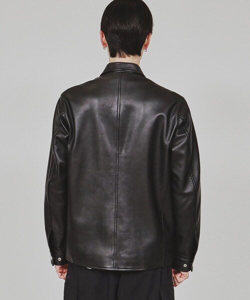 tk.TAKEO KIKUCHI（ティーケータケオキクチ）の「リアルラムレザーショートブルゾン（ブルゾン・メンズ・ブラック・01/02/03）」の14枚目の写真