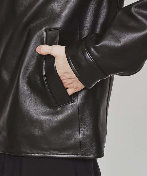 tk.TAKEO KIKUCHI（ティーケータケオキクチ）の「リアルラムレザーショートブルゾン（ブルゾン・メンズ・ブラック・01/02/03）」の18枚目の写真