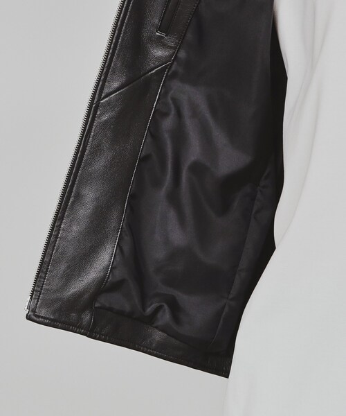 tk.TAKEO KIKUCHI（ティーケータケオキクチ）の「リアルラムレザーショートブルゾン（ブルゾン・メンズ・ブラック・01/02/03）」の19枚目の写真