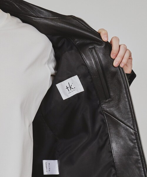 tk.TAKEO KIKUCHI（ティーケータケオキクチ）の「リアルラムレザーショートブルゾン（ブルゾン・メンズ・ブラック・01/02/03）」の21枚目の写真