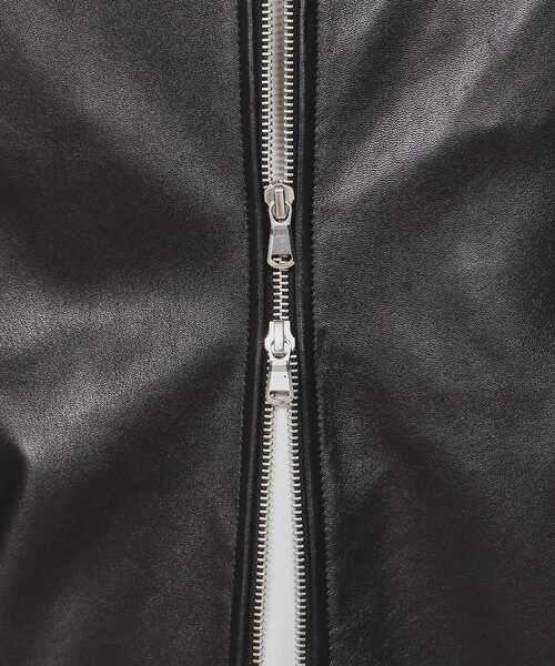 tk.TAKEO KIKUCHI（ティーケータケオキクチ）の「リアルラムレザーショートブルゾン（ブルゾン・メンズ・ブラック・01/02/03）」の2枚目の写真
