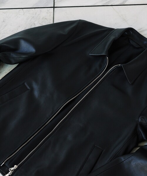 tk.TAKEO KIKUCHI（ティーケータケオキクチ）の「リアルラムレザーショートブルゾン（ブルゾン・メンズ・ブラック・01/02/03）」の3枚目の写真