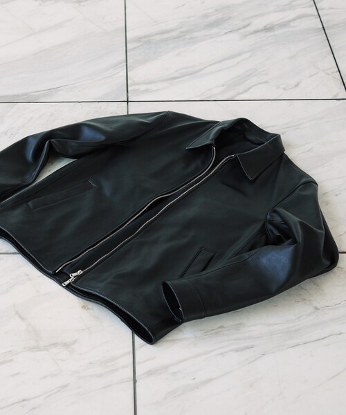 tk.TAKEO KIKUCHI（ティーケータケオキクチ）の「リアルラムレザーショートブルゾン（ブルゾン・メンズ・ブラック・01/02/03）」の4枚目の写真