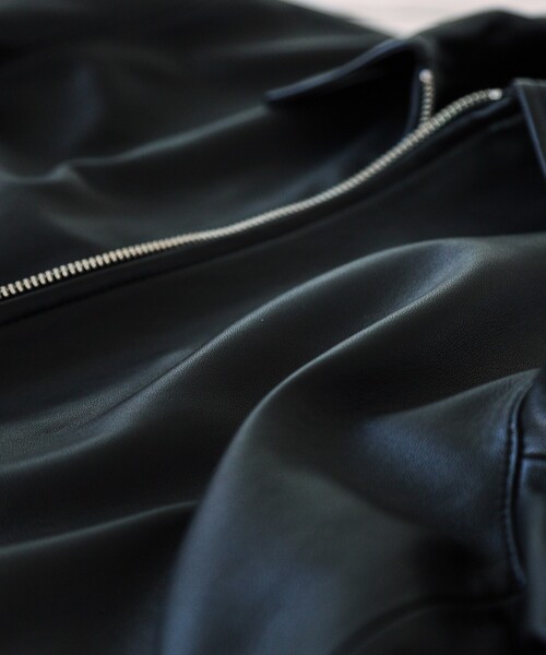 tk.TAKEO KIKUCHI（ティーケータケオキクチ）の「リアルラムレザーショートブルゾン（ブルゾン・メンズ・ブラック・01/02/03）」の5枚目の写真