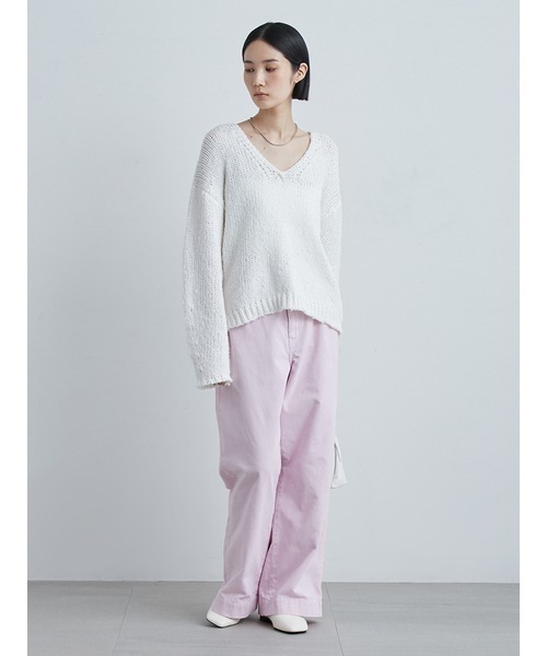 MIESROHE(ミースロエ)の「コーデュロイワイドPT(その他パンツ・レディース・ベージュ/ピンク/グレー・0/1)」の6枚目の写真