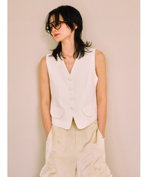 null.（ヌル）の「ジャガードジョーゼットベスト（ベスト）」