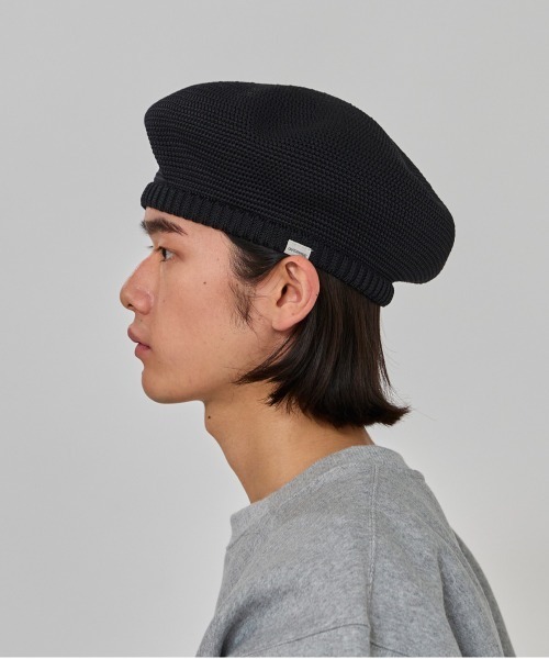 OVERRIDE（オーバーライド）の「OVERRIDE  REP TAM BERET / オーバーライド（ハンチング/ベレー帽・メンズ・ライトブルー/ライトグリーン/ブラック/ダークベージュ・58cm/60cm）」の17枚目の写真