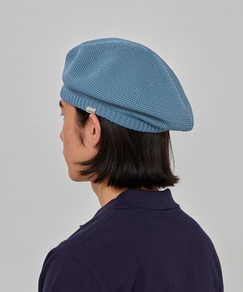 OVERRIDE（オーバーライド）の「OVERRIDE  REP TAM BERET / オーバーライド（ハンチング/ベレー帽・メンズ・ライトブルー/ライトグリーン/ブラック/ダークベージュ・58cm/60cm）」の9枚目の写真