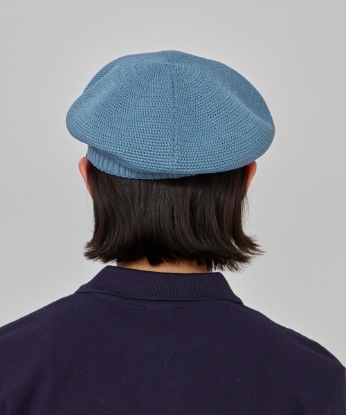 OVERRIDE（オーバーライド）の「OVERRIDE  REP TAM BERET / オーバーライド（ハンチング/ベレー帽・メンズ・ライトブルー/ライトグリーン/ブラック/ダークベージュ・58cm/60cm）」の10枚目の写真