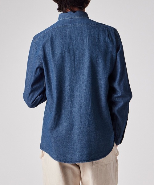 PS Paul Smith(ピーエスポールスミス)の「マルチカラーボタン デニムシャツ / 152301 612PN(シャツ/ブラウス・メンズ・インディゴブルー・SMALL/MEDIUM/LARGE/X-LARGE/XX-LARGE)」の6枚目の写真