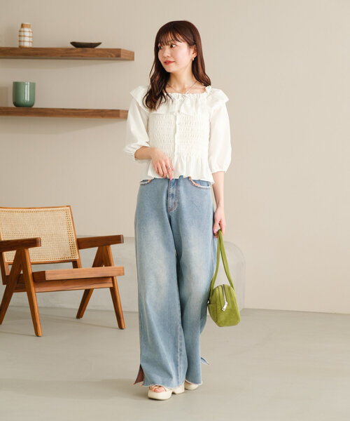 Kastane(カスタネ)の「【新色追加】スエードボストンバッグ(ボストンバッグ・レディース・ベビーピンク/ライトグレー/グリーン/ベージュ/グレイッシュベージュ/サンドベージュ・FREE)」の20枚目の写真