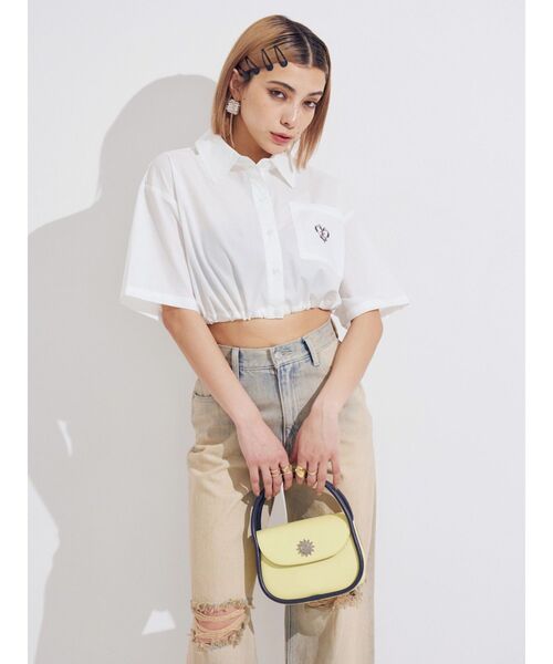 EVRIS(エヴリス)の「バイカラーハンドBAG(ハンドバッグ・レディース・その他1/イエロー/ブラック・FREE)」の6枚目の写真