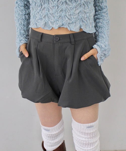SANSeLF(サンセルフ)の「バルーンショートパンツ【SANSeLF】sanw25s013(その他パンツ・レディース・グレー/ブラック・FREE)」の10枚目の写真