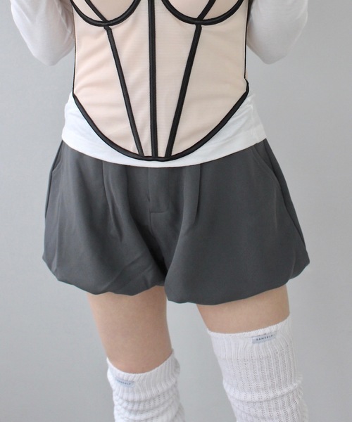 SANSeLF(サンセルフ)の「バルーンショートパンツ【SANSeLF】sanw25s013(その他パンツ・レディース・グレー/ブラック・FREE)」の16枚目の写真