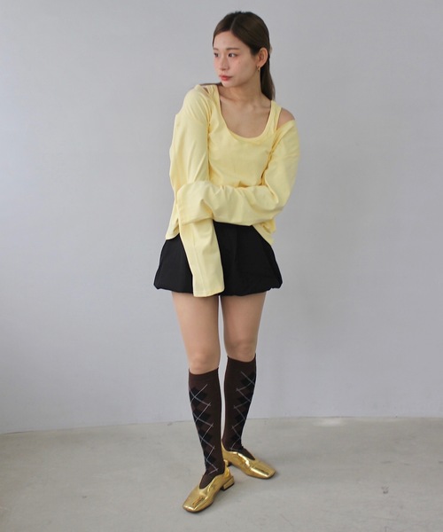 SANSeLF(サンセルフ)の「バルーンショートパンツ【SANSeLF】sanw25s013(その他パンツ・レディース・グレー/ブラック・FREE)」の17枚目の写真