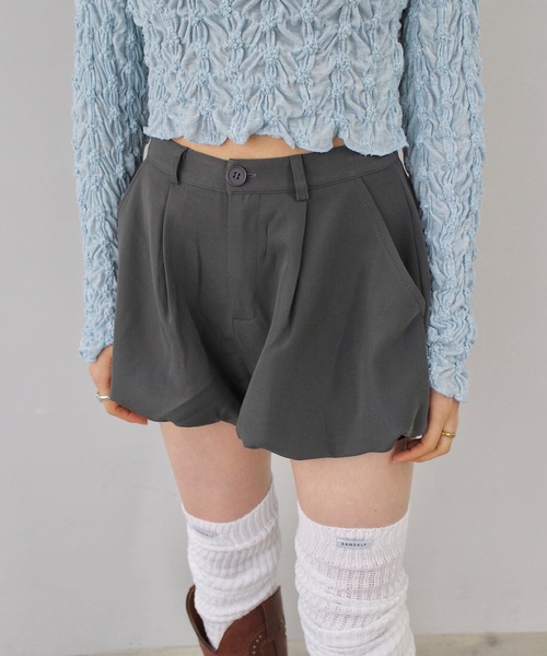 SANSeLF(サンセルフ)の「バルーンショートパンツ【SANSeLF】sanw25s013(その他パンツ・レディース・グレー/ブラック・FREE)」の20枚目の写真