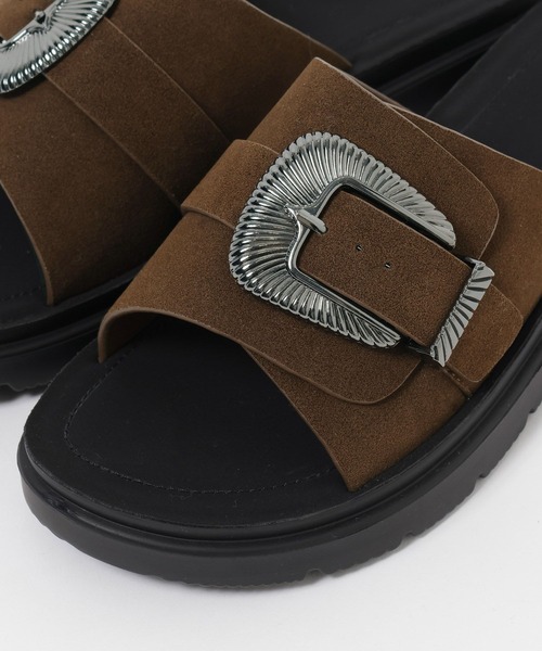 niko and...（ニコアンド）の「オリジナルウエスタンバックルサンダル（サンダル・レディース・ブラック/ブラウン・LARGE/MEDIUM/SMALL）」の9枚目の写真